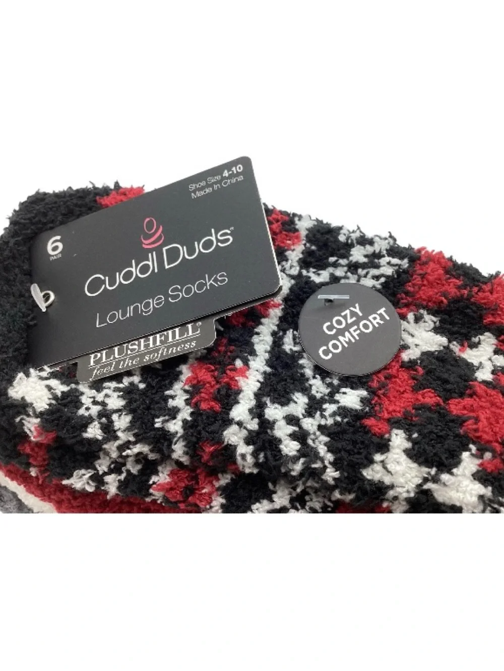 Cuddl Duds Lounge Socks 6 pk. Cozy Socks (NWT) (Shoe Size: 4-10)